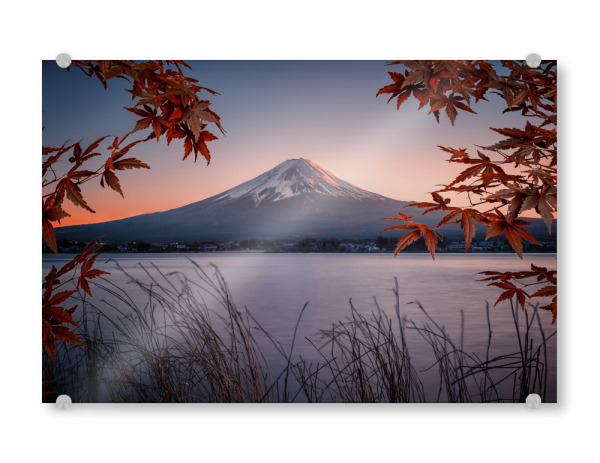 Acrylglasbild "Mt Fuji at diusk" artboxONE - Natur,Reise,Reise / Asien,Reise / Länder