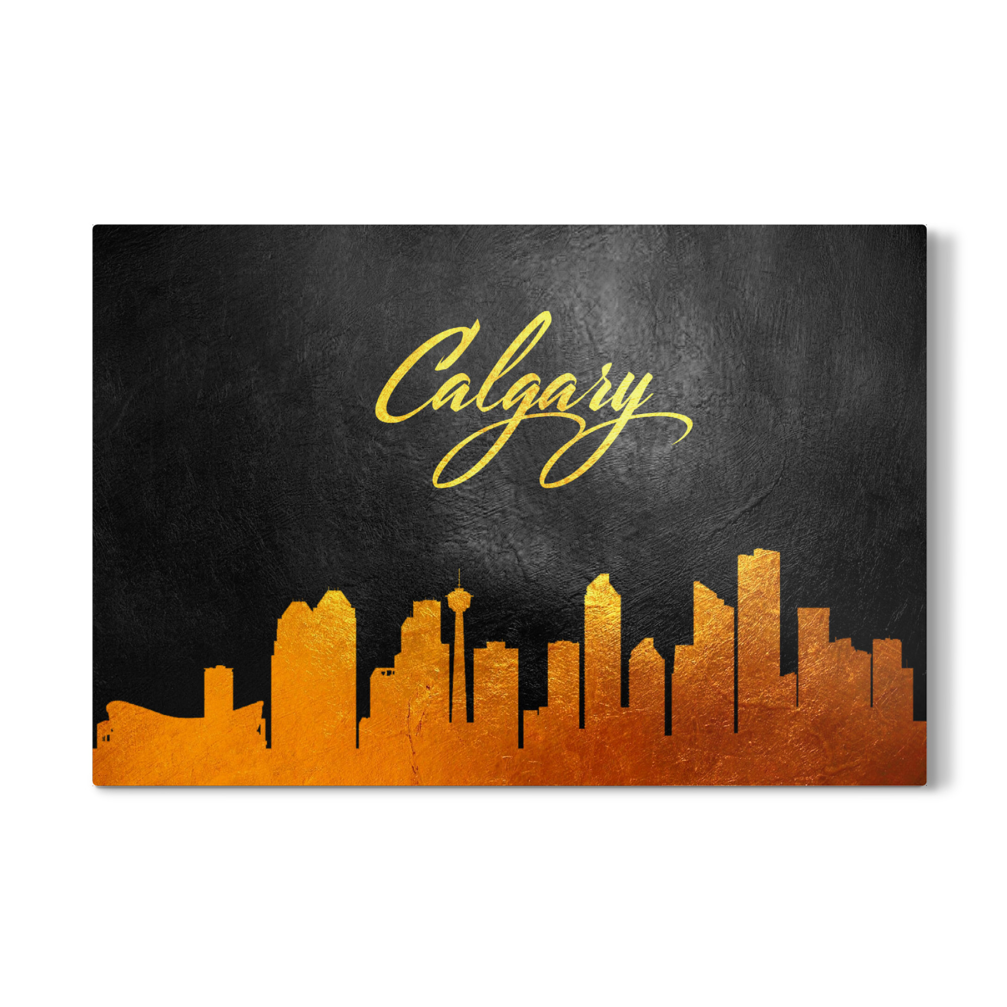Galerie-Print "Calgary Canada Gold Skyline" 30x20 cm artboxONE