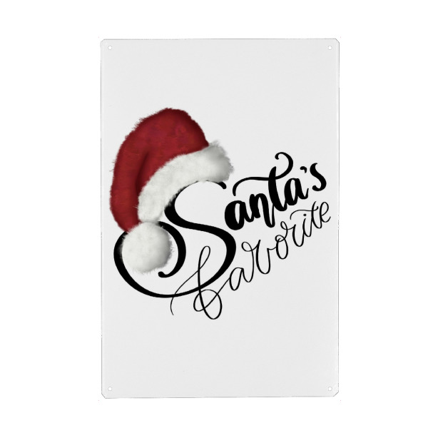 Holzbild "Santa's Favorite" artboxONE - Für Kinder,Fashion,Weihnachten,Für Mama,Festivals