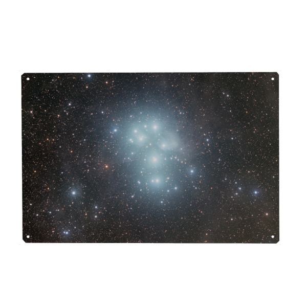 Holzbild "The Plejades - Das Siebengestirn" artboxONE - Galaxy