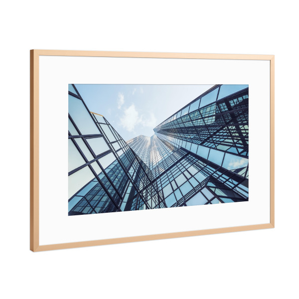 Poster mit Rahmen Kupfer "Reach The Sky" artboxONE - Städte,Reise,Architektur,Städte / Frankfurt,Reise / Länder