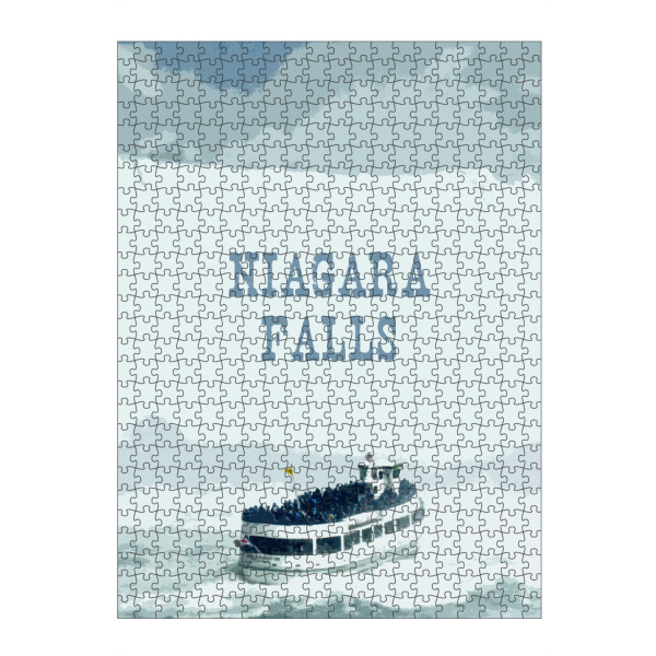 Puzzle Ravensburger "Niagara Falls Typo" artboxONE - Reise,Reise / Länder