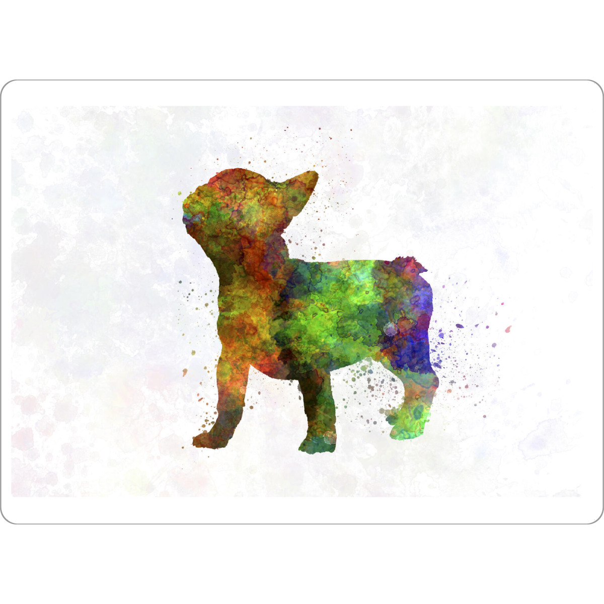 Tischset "French Bulldog in watercolor" artboxONE - Tiere,Abstrakt - Dog,Dogs,Pet,Animal,Mammal,Watercolor,Dog poster,Illustration,Abstract