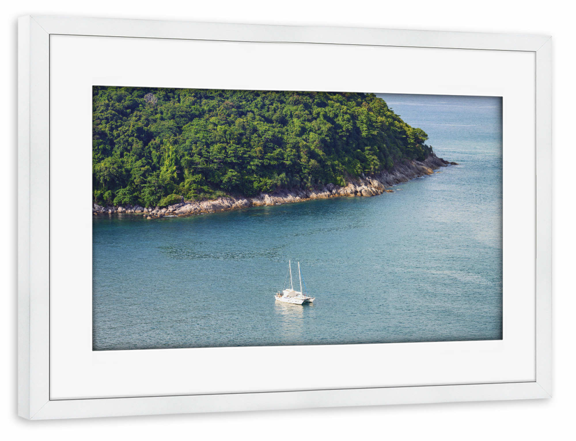Poster mit Rahmen weiß "The Andaman Sea" artboxONE - Natur,Reise,Reise / Strand und Meer,Reise / Asien,Reise / Länder