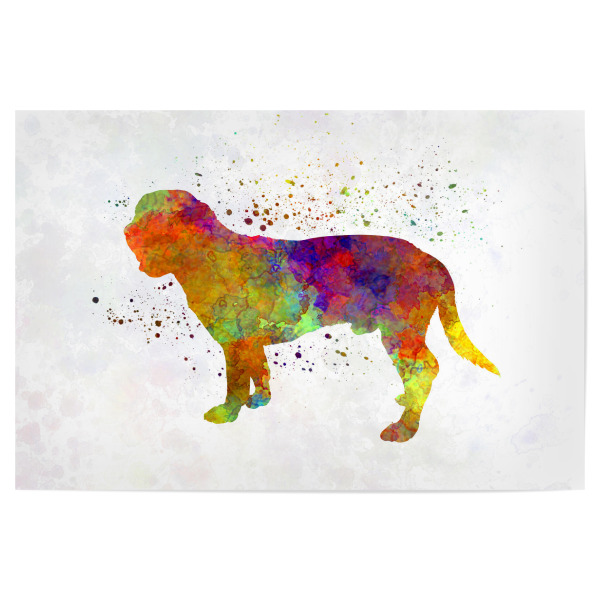 Poster 30x20 cm "Hanoverian Scenthound dog" artboxONE - Tiere,Abstrakt - Dog,Dogs,Pet,Animal,Mammal,Watercolor,Dog poster,Illustration,Abstract,Hund