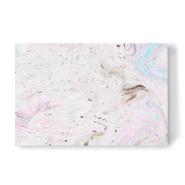 Leinwandbild "Marmor in Türkis und Rosa" artboxONE - Abstrakt