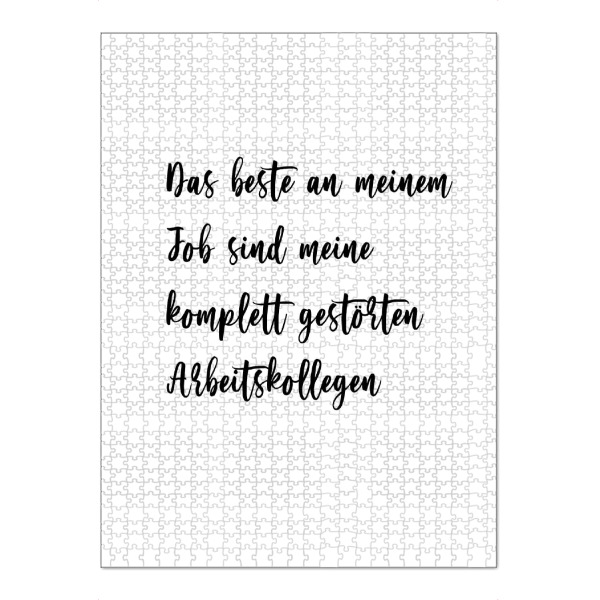 Puzzle Ravensburger "Gestörte Arbeitskollegen Typo" artboxONE - Typografie,Menschen,Lustig