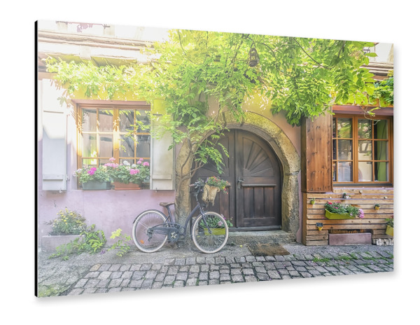 Alu-Dibond "Lovely street" 30x20 cm artboxONE