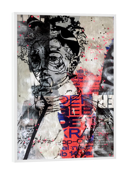 Poster mit weißem Rahmen "Sceptism" artboxONE - Comic,Abstrakt,Streetart - Street,Graphic,Design,Art,Abstract,Abstrakt