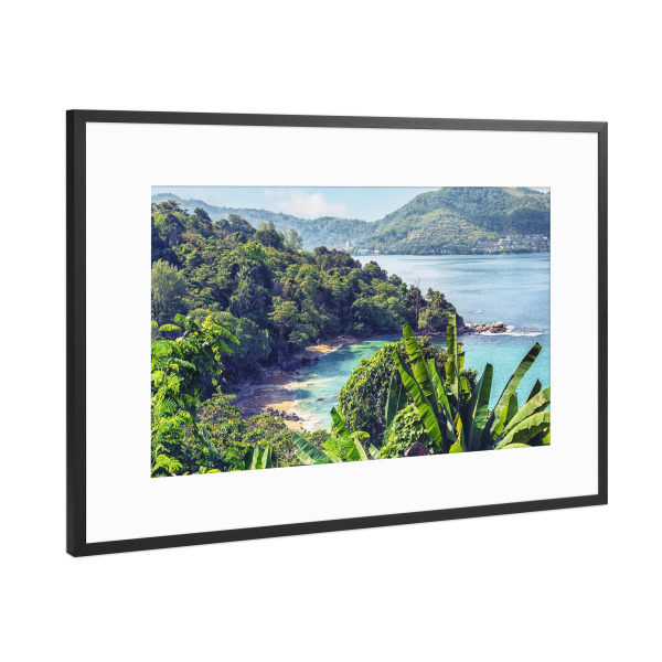 Poster mit Rahmen Schwarz (Metallic) "Laem Sing Beach" artboxONE - Natur,Reise,Reise / Strand und Meer,Reise / Asien,Reise / Länder