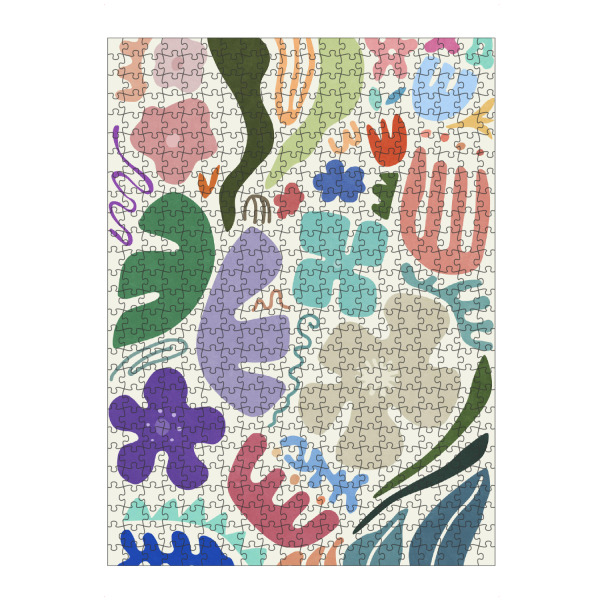 Puzzle Ravensburger "Floral Shapes" artboxONE - Natur,Floral,Abstrakt