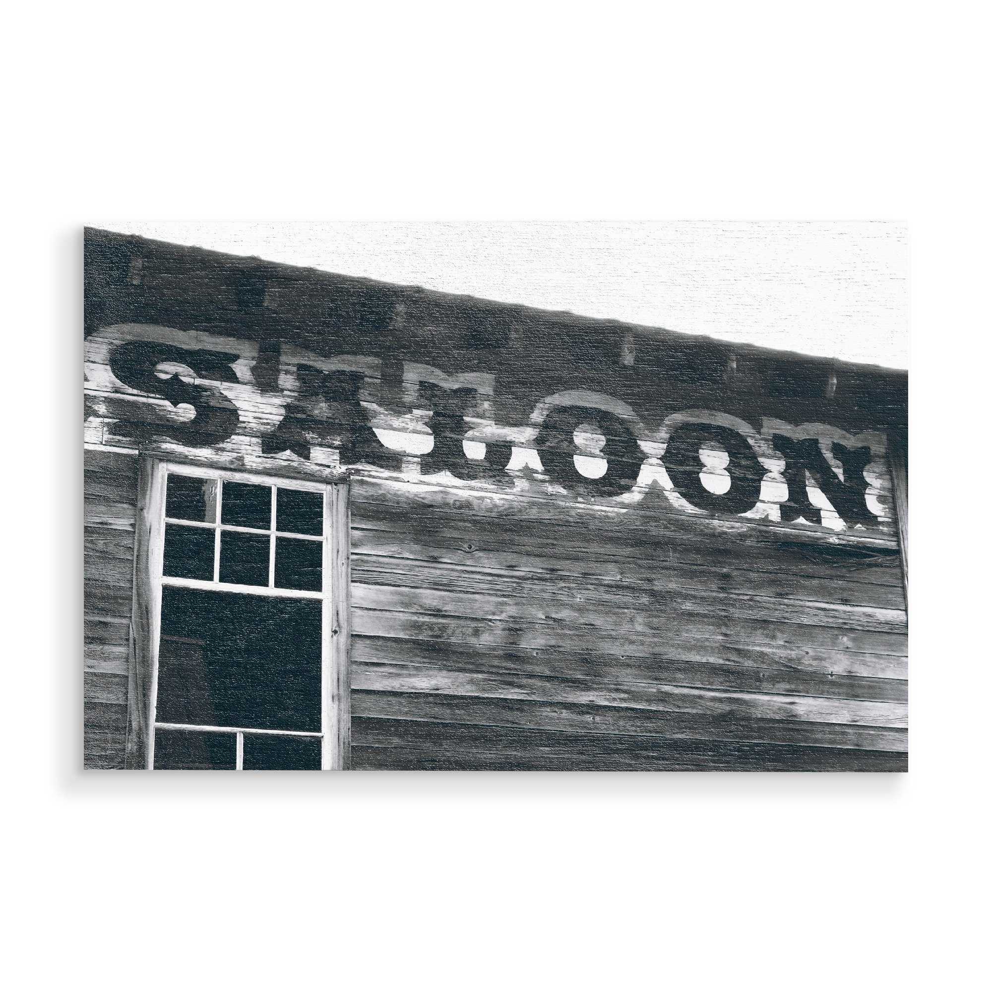 Holzbild "Saloon schwarzweiß" artboxONE - Schwarzweiß,Reise / Länder,Für Papa,Männer