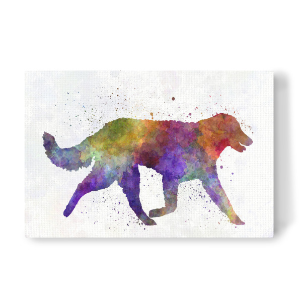 Leinwandbild "Kuvasz in watercolor" artboxONE - Tiere,Abstrakt - Dog,Dogs,Pet,Animal,Mammal,Watercolor,Dog poster,Illustration,Abstract