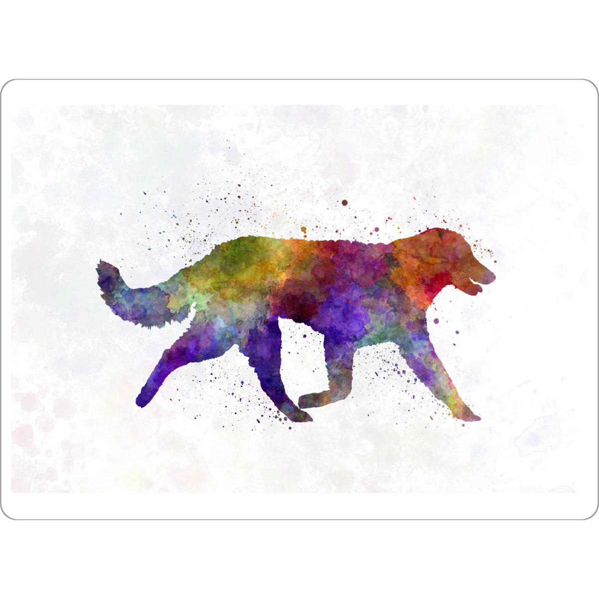 Tischset "Kuvasz in watercolor" artboxONE - Tiere,Abstrakt - Dog,Dogs,Pet,Animal,Mammal,Watercolor,Dog poster,Illustration,Abstract - Bild dog