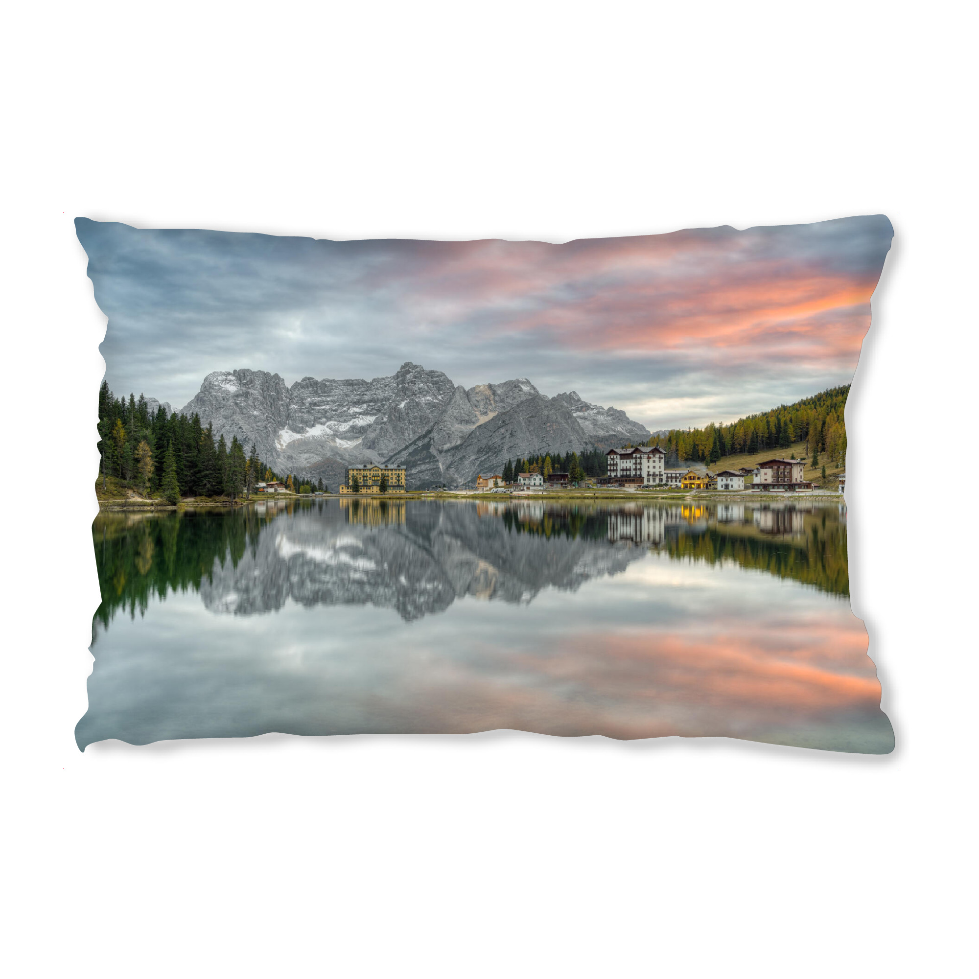 Design-Kissen "Lago di Misurina in den Dolomiten" artboxONE - Natur,Reise,Reise / Länder