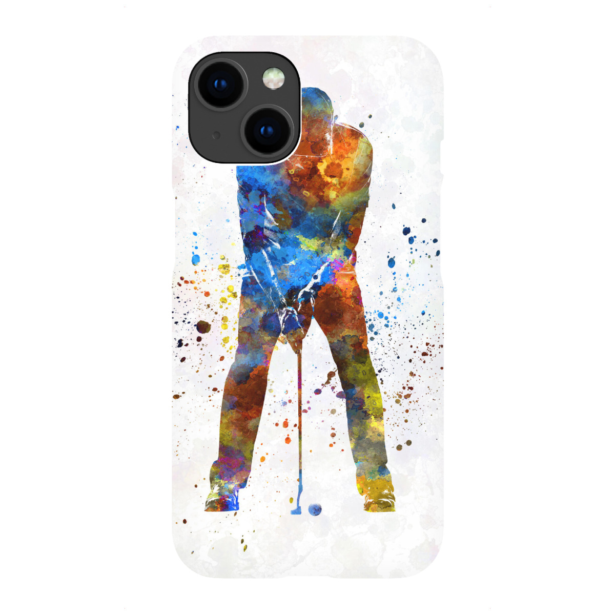 "Male golf player-b"für iPhone - Premium-Case Handyhülle artboxONE