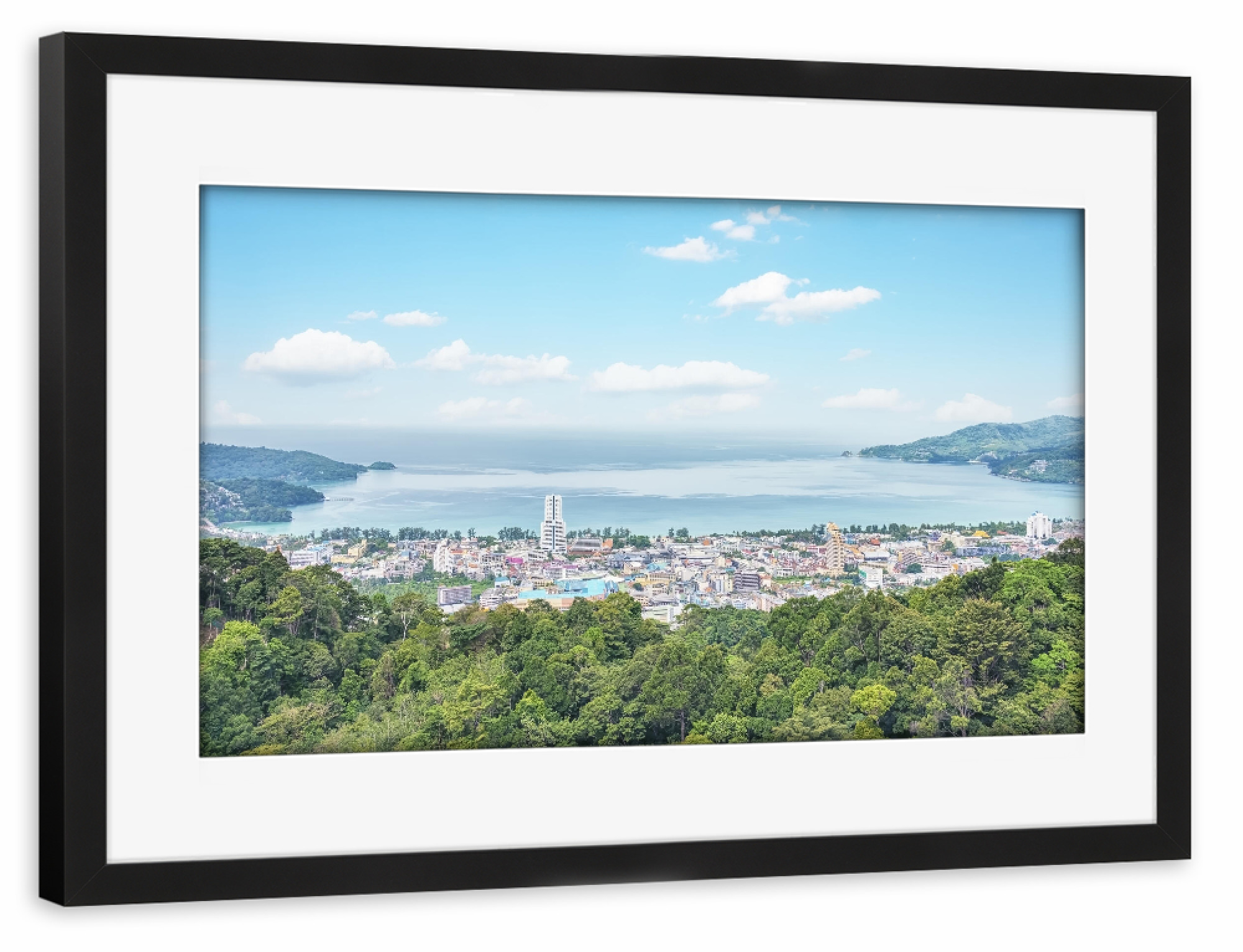Poster mit Rahmen schwarz "Patong Beach" artboxONE - Natur,Reise,Reise / Strand und Meer,Reise / Asien,Reise / Länder