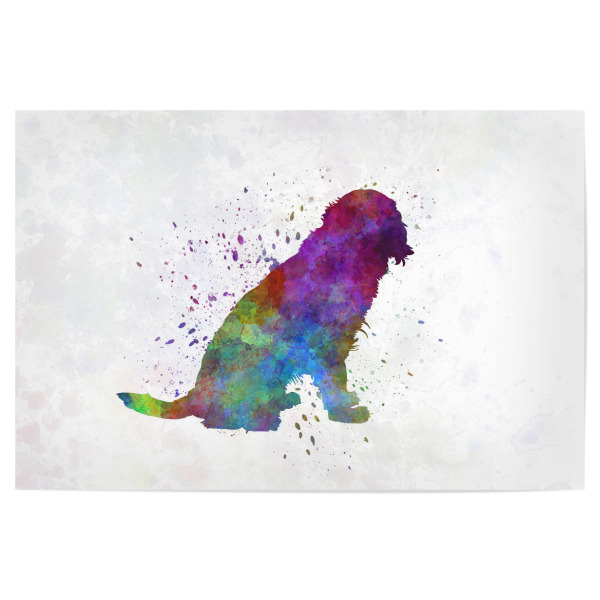 Poster "German Spaniel in watercolor" artboxONE - Tiere,Abstrakt - Dog,Dogs,Pet,Animal,Mammal,Watercolor,Dog poster,Illustration,Abstract