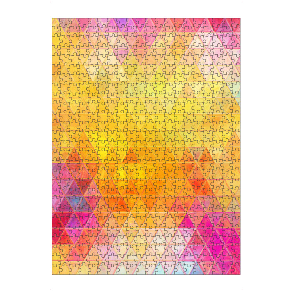 Puzzle Ravensburger "Mosaic colorful orange" artboxONE - Abstrakt - Mosaic,Pattern,Decoration,Triangle,Colors,Abstration - Bild mosaic