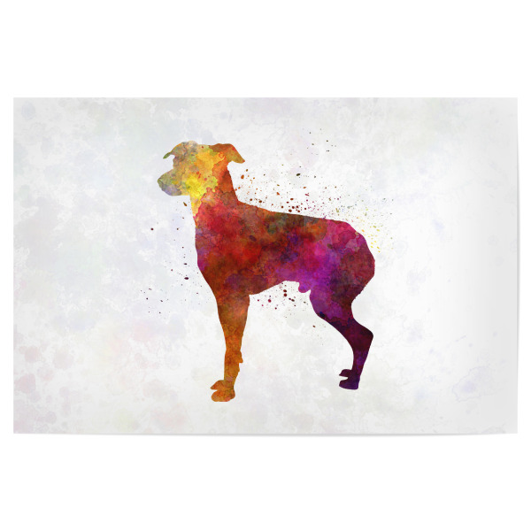 Poster "Japanese Terrier in watercolor" artboxONE - Tiere,Abstrakt - Dog,Dogs,Pet,Animal,Mammal,Watercolor,Dog poster,Illustration,Abstract