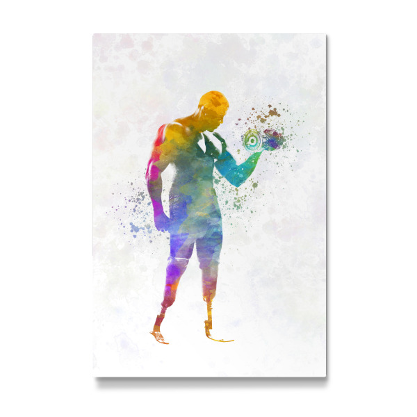 Galerie-Print "Paralimpic runner in watercolor-c" 30x20 cm artboxONE
