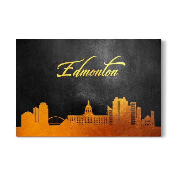 Galerie-Print "Edmonton Canada Gold Skyline" 30x20 cm artboxONE