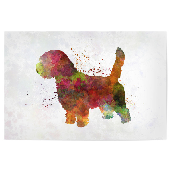 Poster "Petit Basseft Grifon Vendeen" artboxONE - Tiere,Abstrakt - Dog,Dogs,Pet,Animal,Mammal,Watercolor,Dog poster,Illustration,Abstract