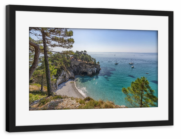 Poster mit Rahmen schwarz "L'Ile Vierge" artboxONE - Natur,Reise,Reise / Strand und Meer,Reise / Länder