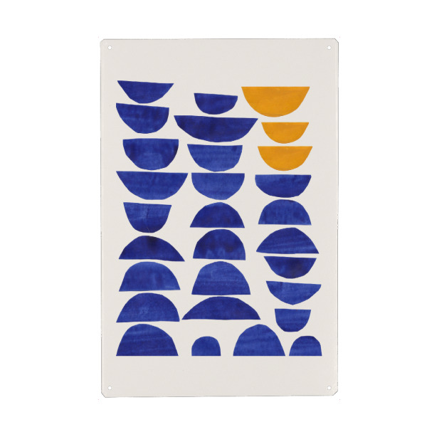 Metall Poster "Ejaaz Haniff - Sunset Eyes" artboxONE - Abstrakt,Geometrie