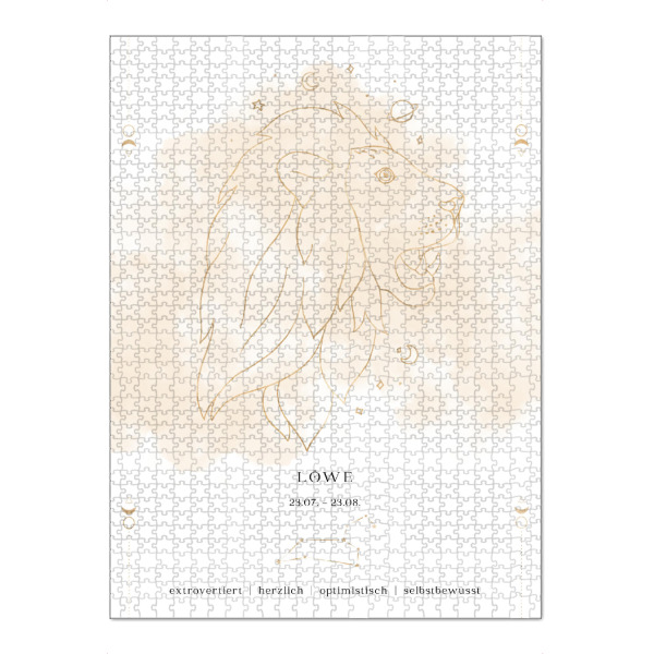 Puzzle Ravensburger "Löwe Sternzeichen" artboxONE - Natur,Abstrakt,Galaxy