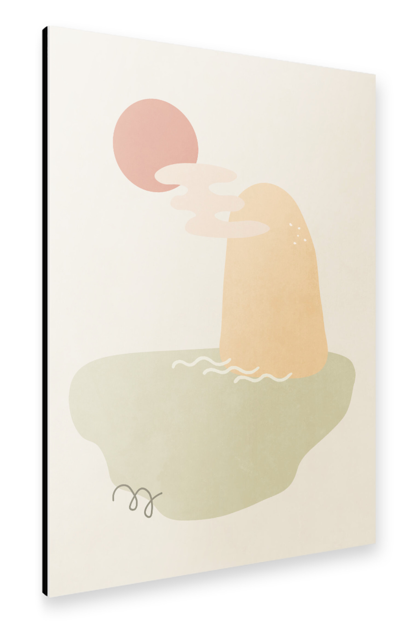 Alu-Dibond "Küstenformen" 75x50 cm artboxONE