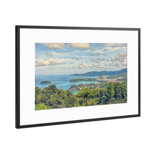 Poster mit Rahmen Schwarz (Metallic) "Phuket island" artboxONE - Natur,Reise,Reise / Strand und Meer,Reise / Asien,Reise / Länder