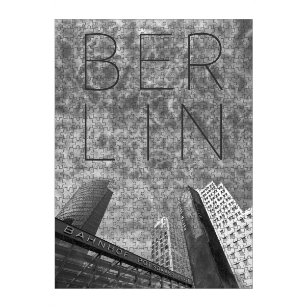 Puzzle Ravensburger "Potsdamer Platz in Berlin" artboxONE - Städte / Berlin,Schwarzweiß