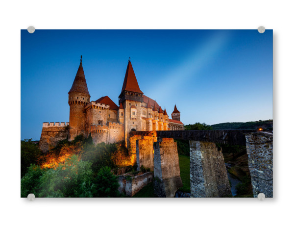 Acrylglasbild "Schloss Hunedoara" artboxONE - Architektur,Reise / Länder