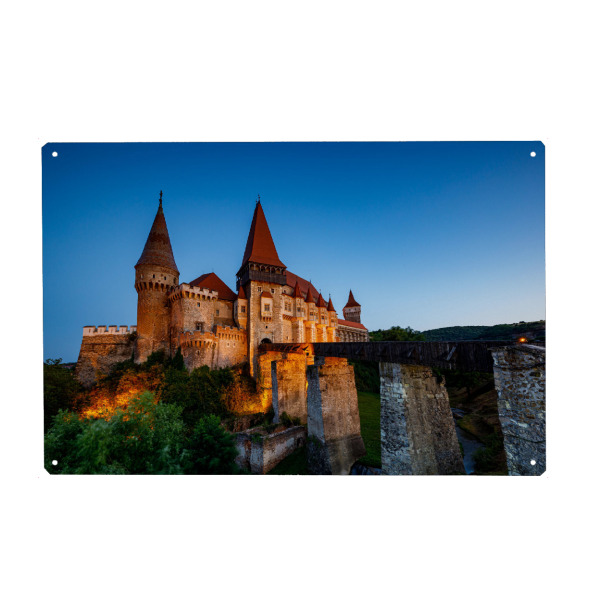 Metall Poster "Schloss Hunedoara" artboxONE - Architektur,Reise / Länder