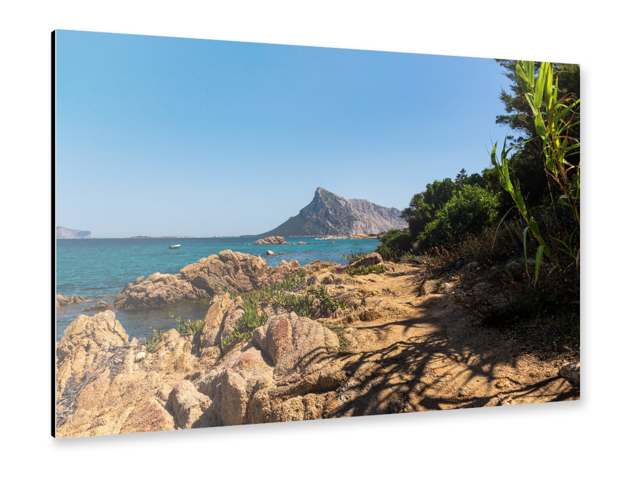 Alu-Dibond "Küste Sardinies" 75x50 cm artboxONE