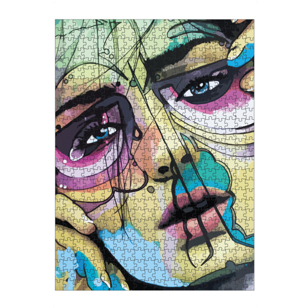 artboxONE Puzzle "Queens" artboxONE - Comic,Abstrakt,Streetart - Streetart,Graphic,Design,Modern,Female,Face,Gesicht,Woman,Frau,Bunt,Colorful