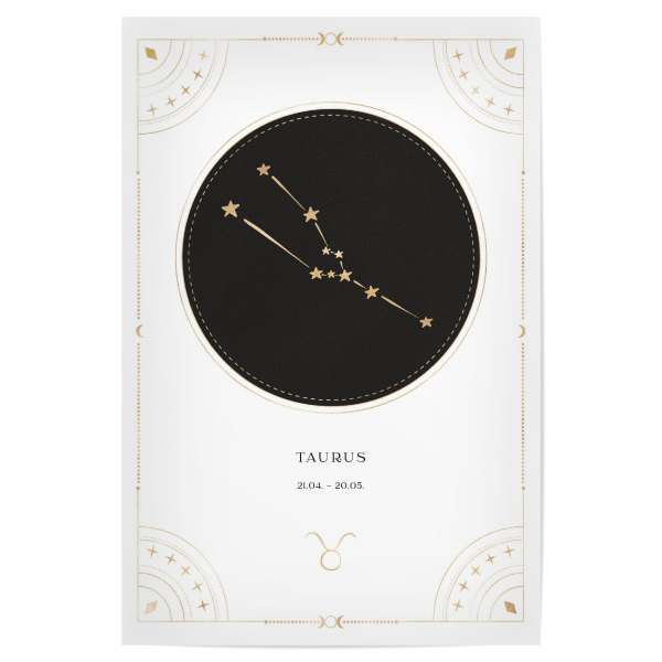 Poster "Sternzeichen Taurus/Stier" artboxONE - Abstrakt,Galaxy