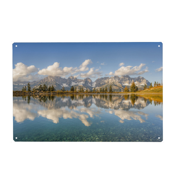 Holzbild "Wilder Kaiser in Tirol" artboxONE - Natur,Reise,Reise / Länder