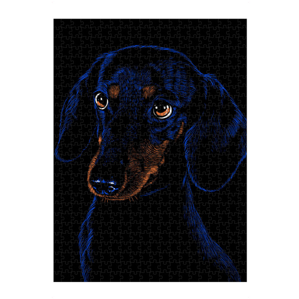 artboxONE Puzzle "Dachshund pet" artboxONE - Tiere - Dachshund,Dog,Pet,Dog breed,Hund,Domestic animal,Canine,Hound,Teckel - Bild dachshund