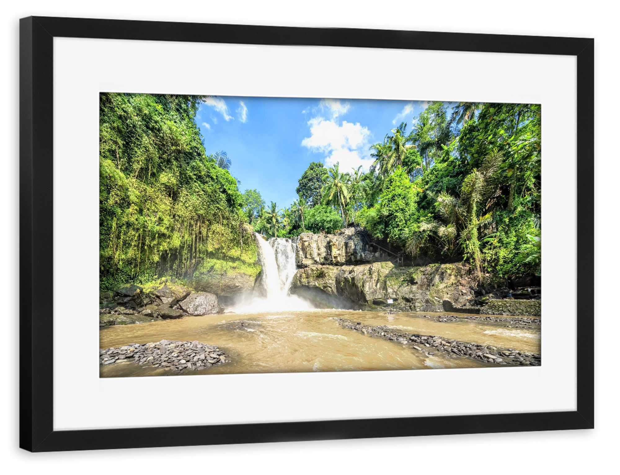 Poster mit Rahmen schwarz "Tropical Landscape" artboxONE - Natur,Reise,Reise / Asien,Reise / Länder