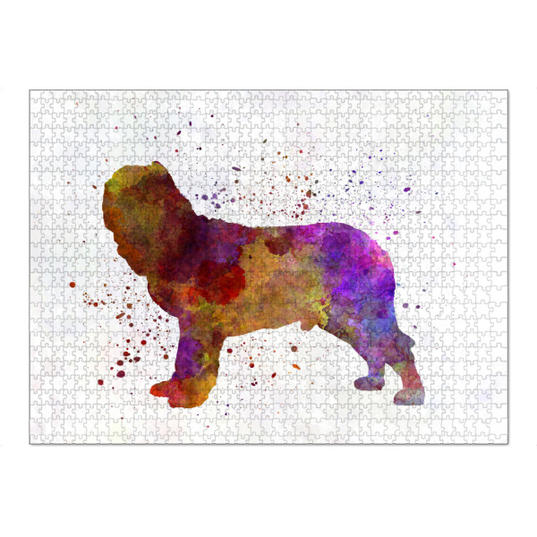 Puzzle Ravensburger "Napolitan Mastiff in watercolor" artboxONE - Tiere,Abstrakt