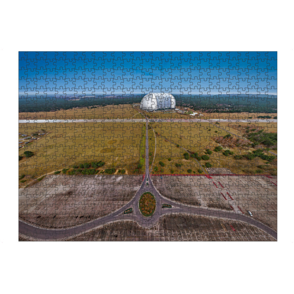 Puzzle Ravensburger "Tropische Insel - Zufahrt, Pano" artboxONE - Städte,Städte / Berlin,Natur,Reise,Architektur