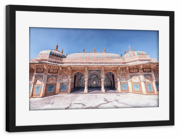Poster mit Rahmen schwarz "Amber Architecture" artboxONE - Städte,Reise,Architektur,Reise / Asien,Reise / Länder