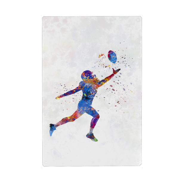Holzbild "Multicolor american football-g" artboxONE - Abstrakt,Sport,Sport / Fußball