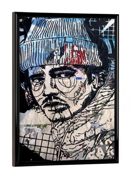 Poster mit schwarzem Rahmen "Furcht" artboxONE - Abstrakt,Fashion,Streetart