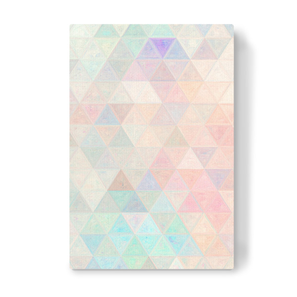 Leinwandbild "Mosaic pastel light" artboxONE - Abstrakt - Mosaic,Pattern,Decoration,Triangle,Colors,Abstration,Abstract,Abstrakt