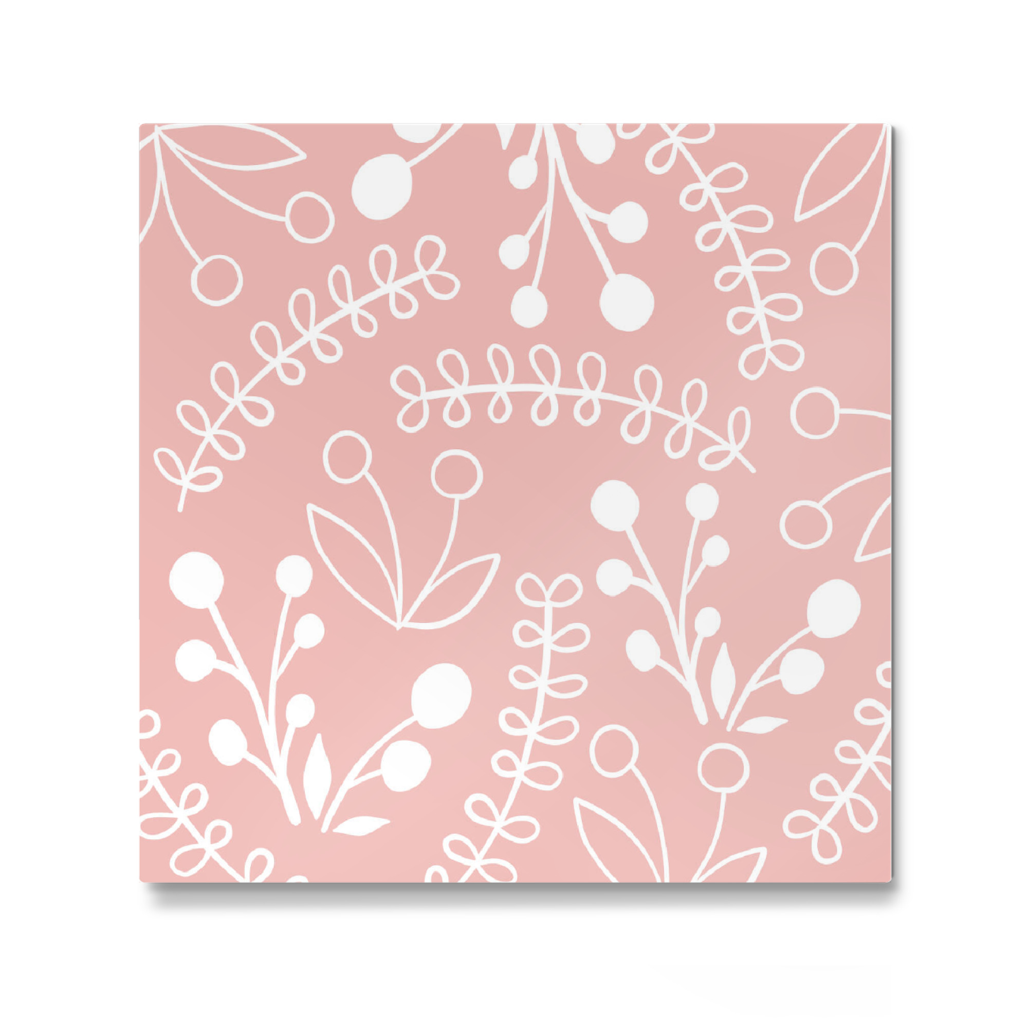 Galerie-Print "Wildblumen Muster - Rosa" 30x30 cm artboxONE