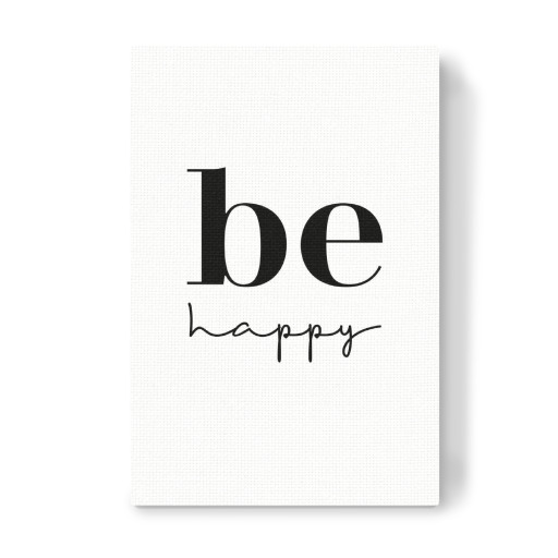 Be happy Typografie