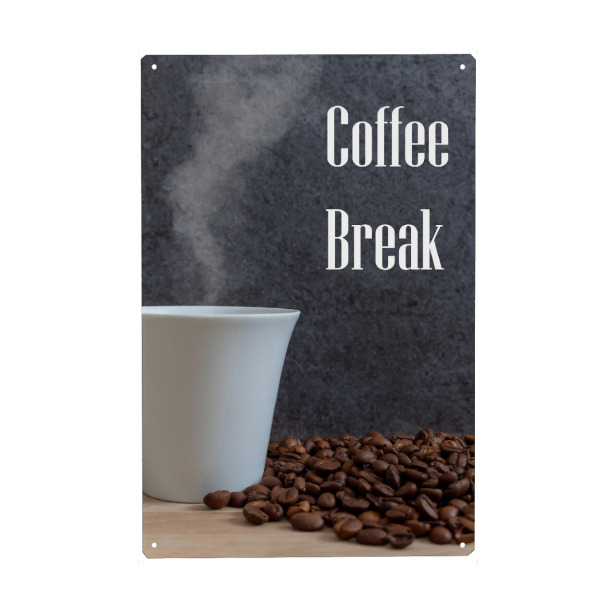 Holzbild "Coffee Break by JArt" artboxONE - Natur,Essen & Trinken,Lehrersprüche,Lustig